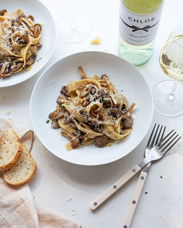 Pappardelle Pasta with Wild Mushrooms